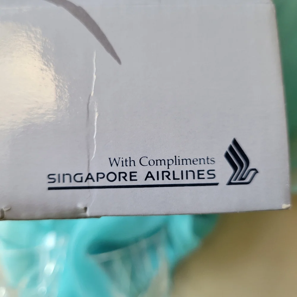 Singapore Airlines Crystal Cordial Glasses (2) ~ First Class Perk  Raffles Class